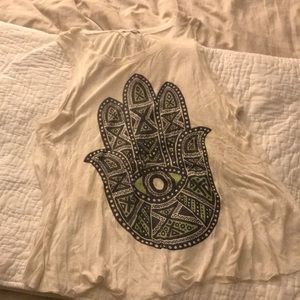 Daydreamer open back hamsa tank